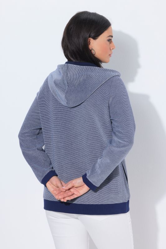 Textured Two-Tone Hoodie