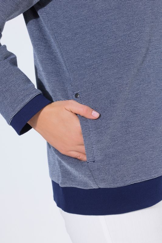 Textured Two-Tone Hoodie