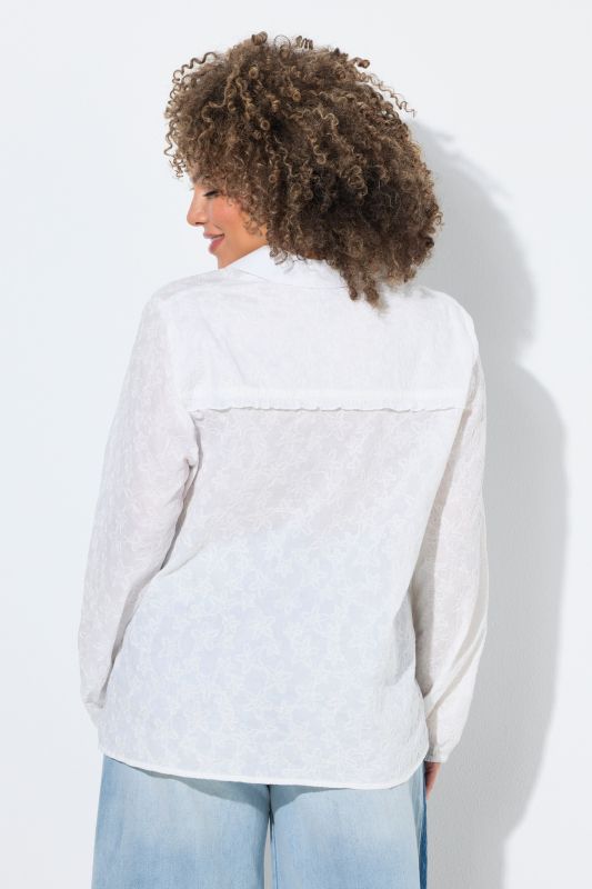 Риза с бродерия на морски звезди