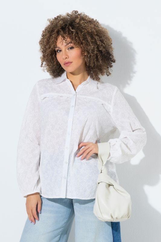 Риза с бродерия на морски звезди