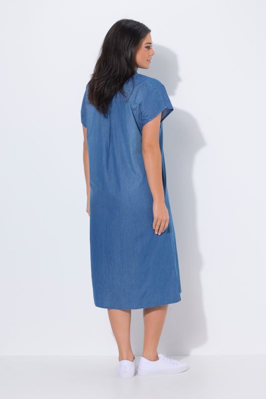 Denim Look Zip Dress