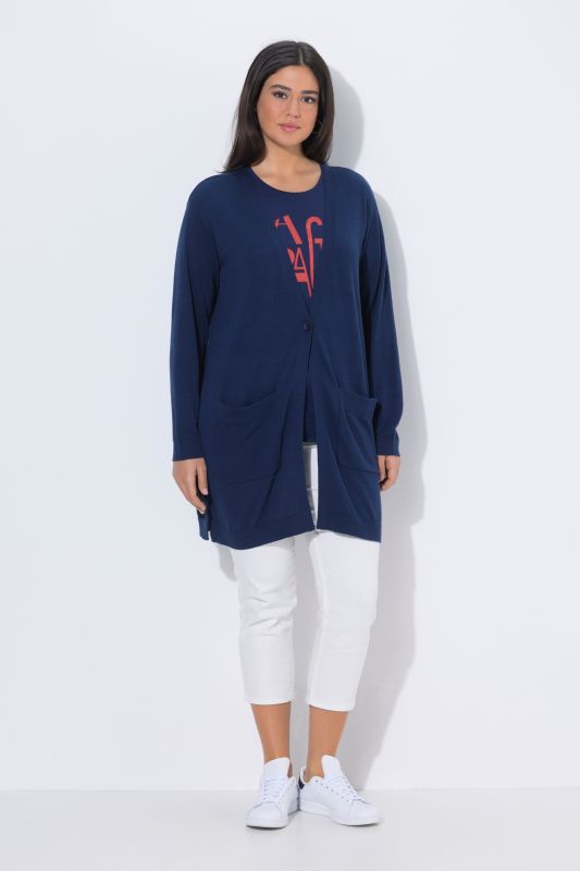 Single Button Longline Cardigan