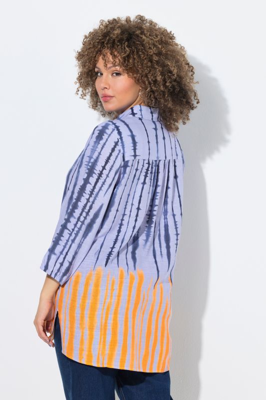 Риза с батикови райета