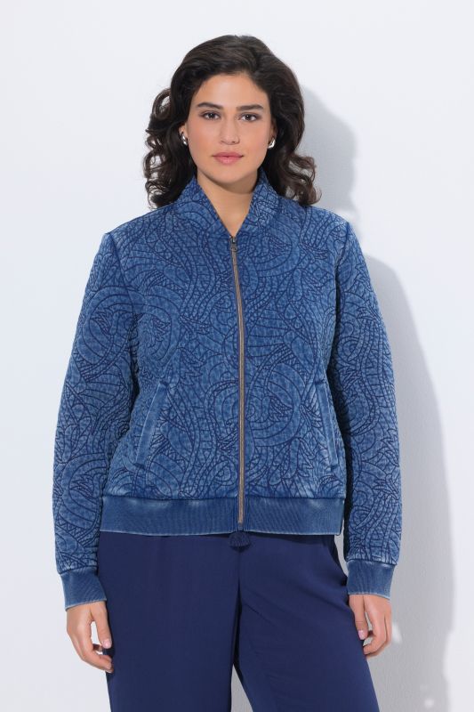 Indigo Dyed Quilted Blouson