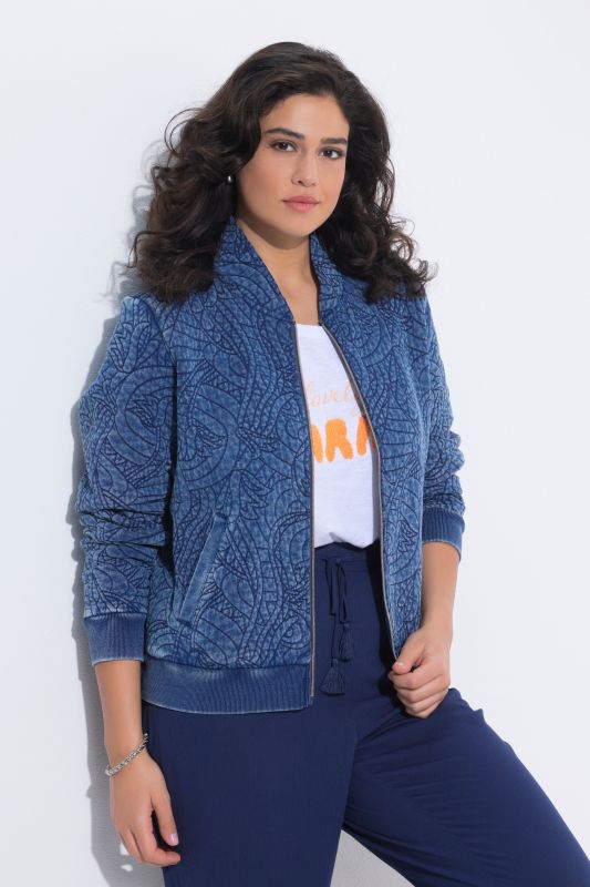 Indigo Dyed Quilted Blouson