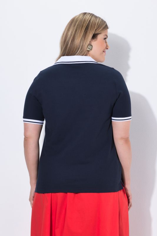 Contrast Trim Short Sleeve Polo