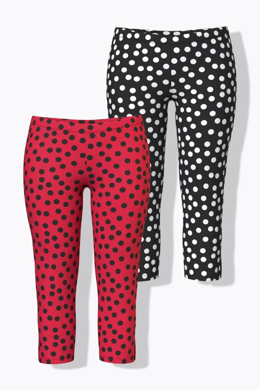 2 Pack Polka Dot Capris
