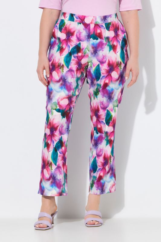 Watercolor Floral Linen Blend Pants