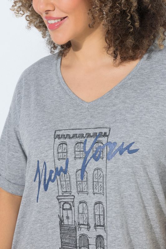 Тениска с геометричен принт