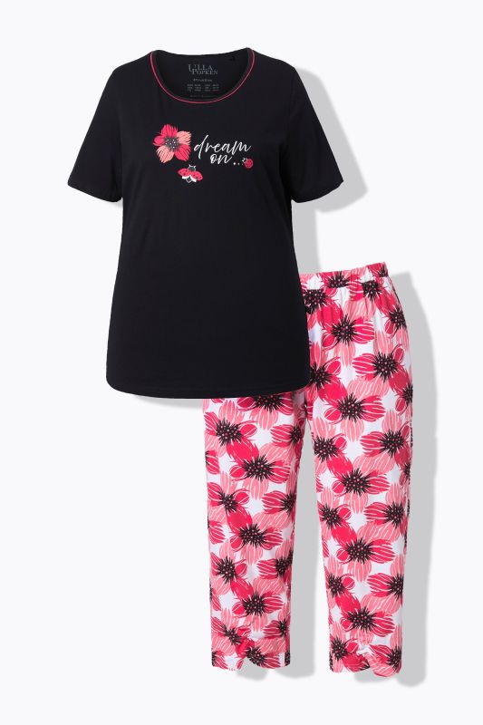 Ladybug Flower Pajama Set