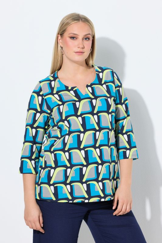 Тениска с геометричен принт