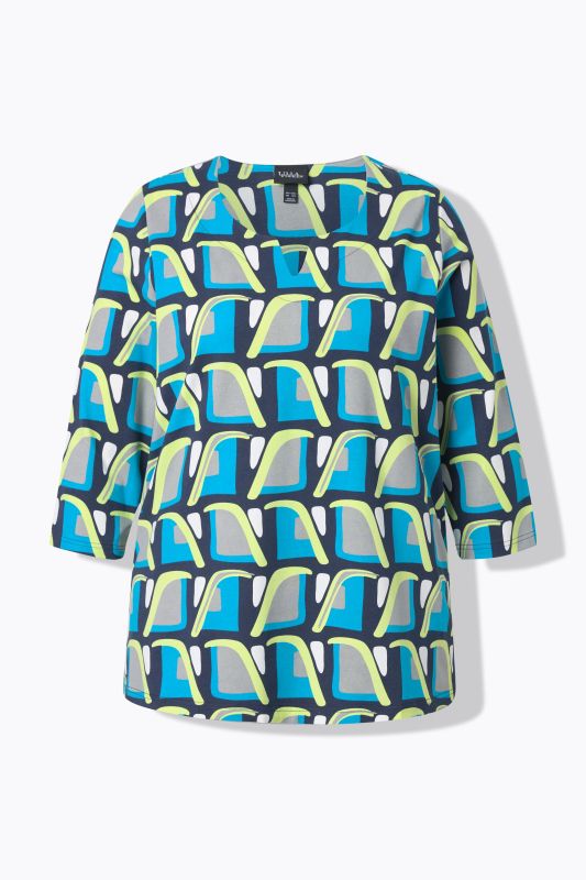 Тениска с геометричен принт