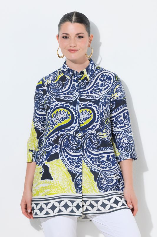 Туника с пейзли принт