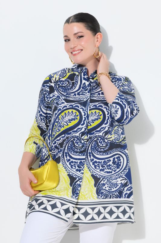 Туника с пейзли принт