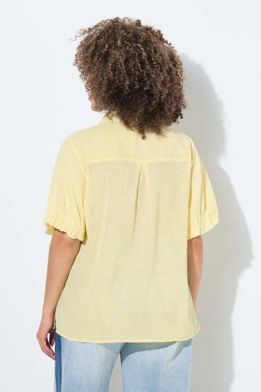 Риза с балон ръкави