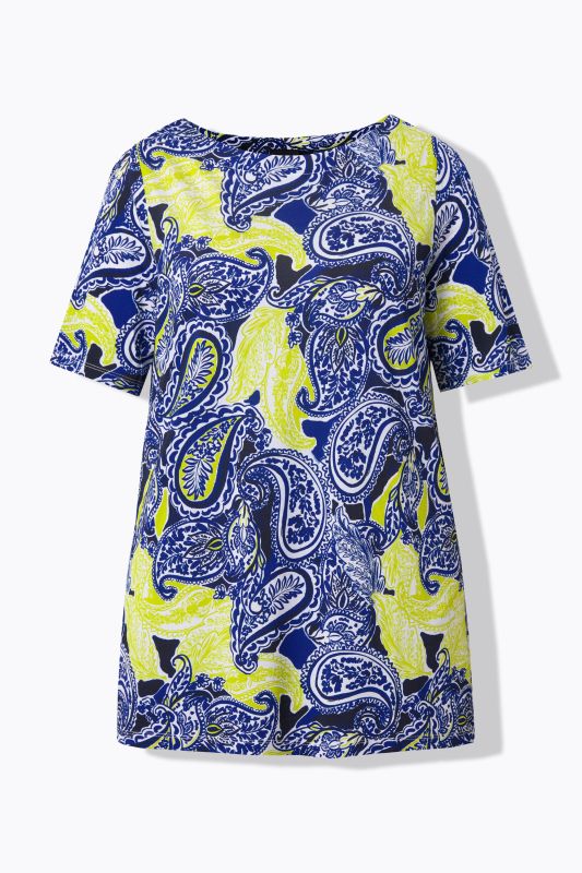 Блуза с пейзли принт