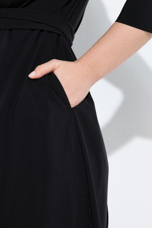 Wrap Look Midi Dress