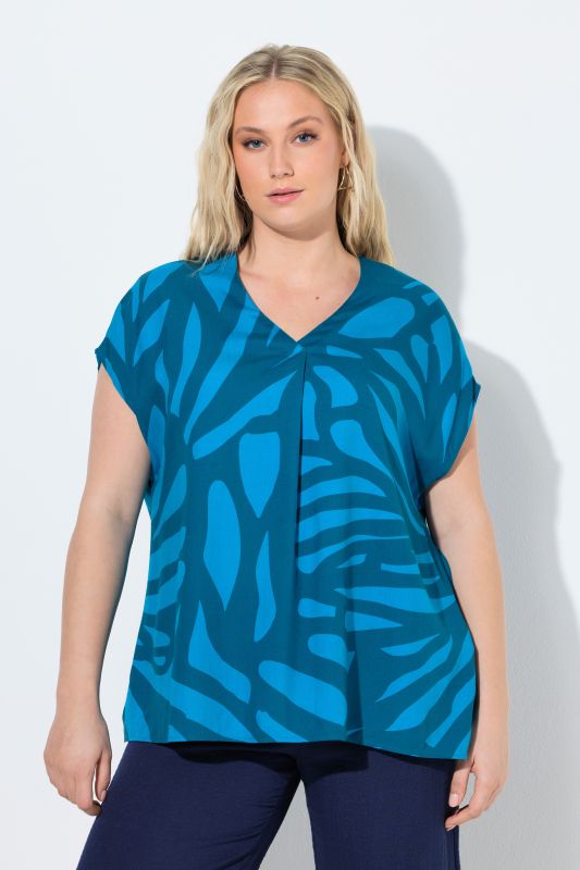 Блуза с абстрактен принт