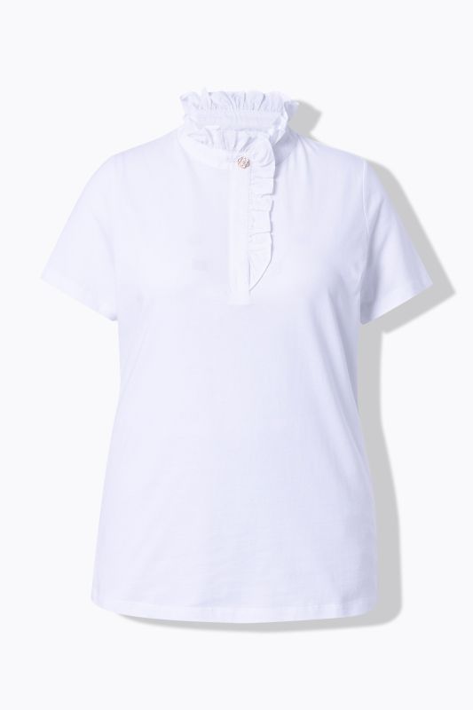 Тениска с къдраво деколте