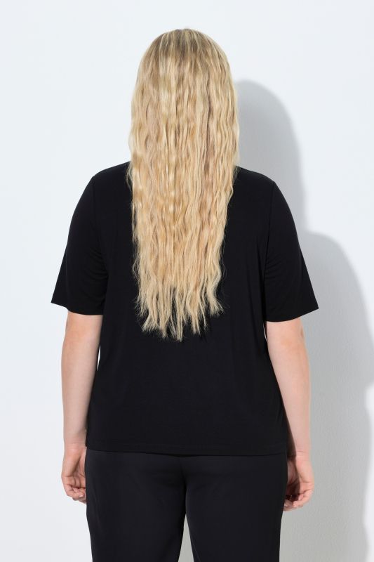 Тениска с принт на цвете