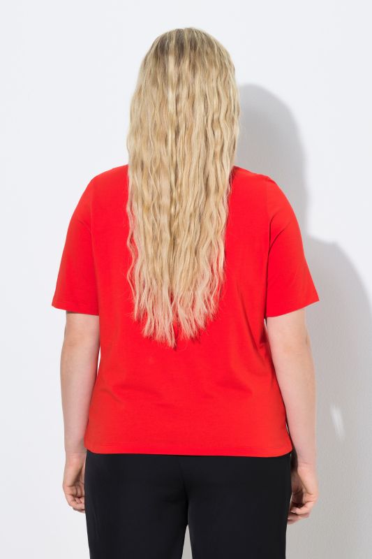 Тениска с принт на цвете