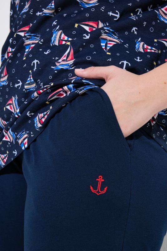 Sailboat Print Pajama Set
