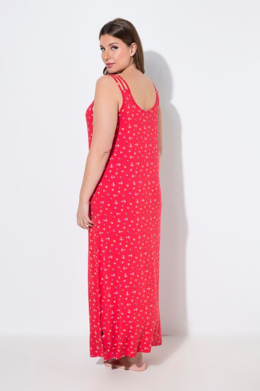 Anchor Print Sleeveless Nightgown