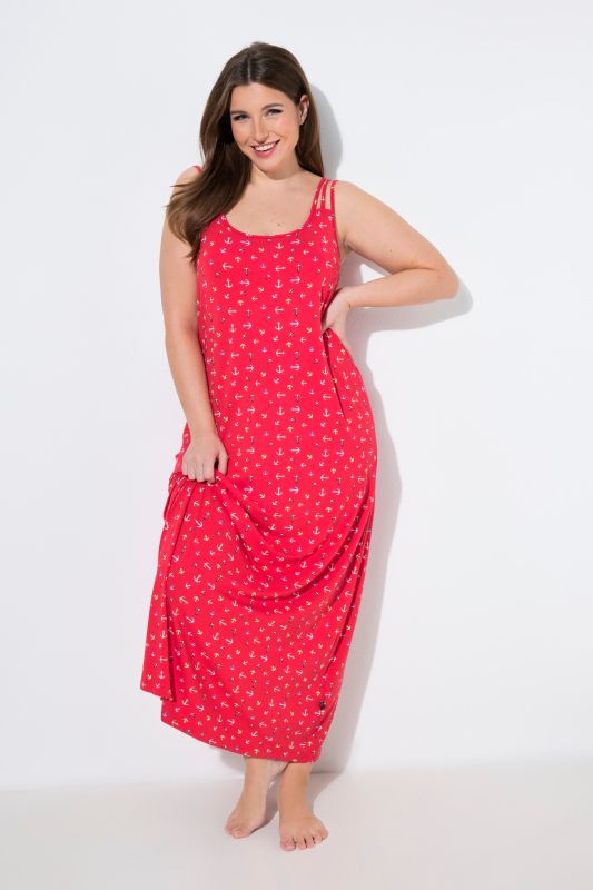 Anchor Print Sleeveless Nightgown
