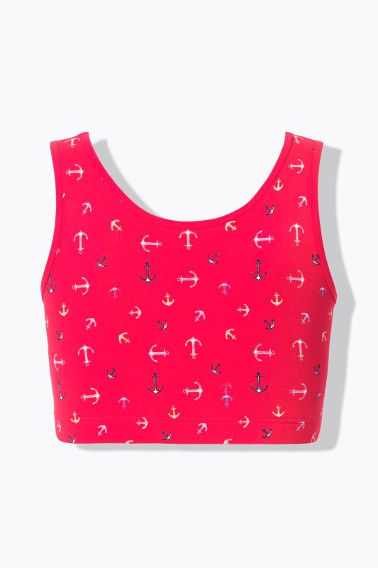 Eco Cotton Anchor Print Bralettes