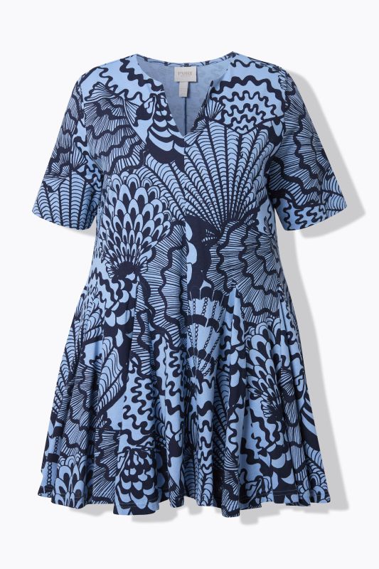 Eco Cotton Shell Print Knit Tunic