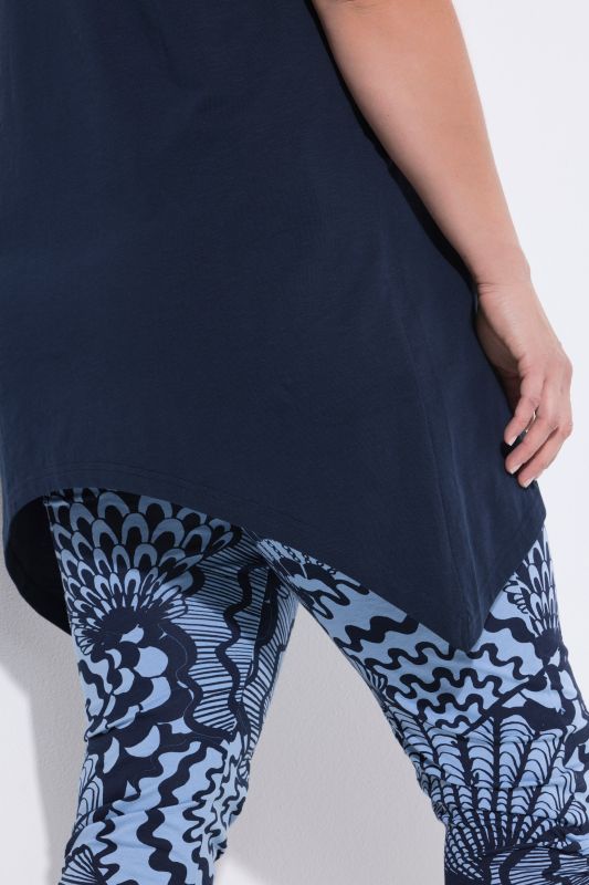 Eco Cotton Fish Cross Stitch Knit Tunic