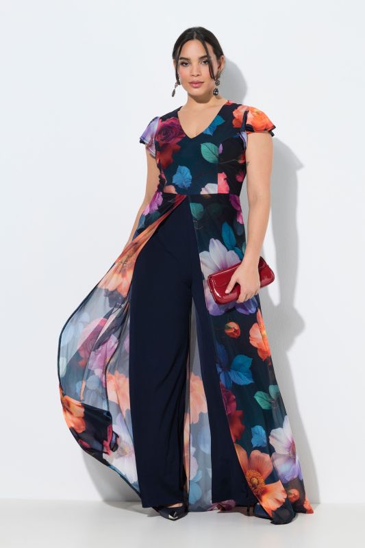 Гащеризон с шифон на цветя