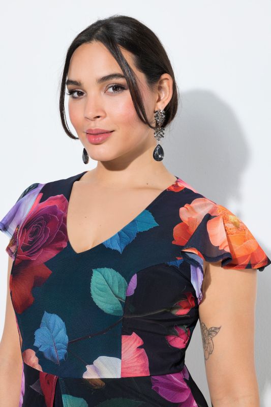 Гащеризон с шифон на цветя