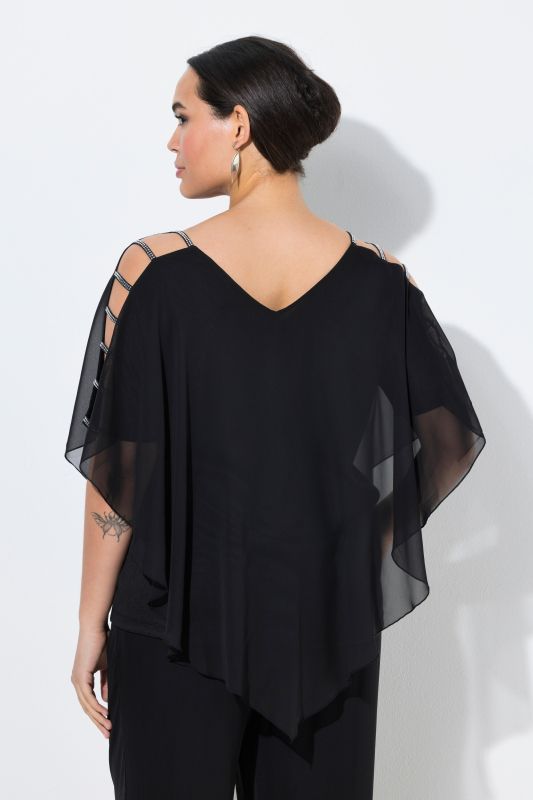 Electric Bouquet Layered Chiffon Blouse