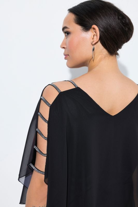 Electric Bouquet Layered Chiffon Blouse