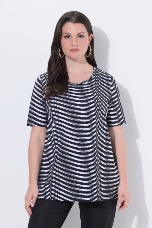 Illusion Striped Pima Cotton Tee