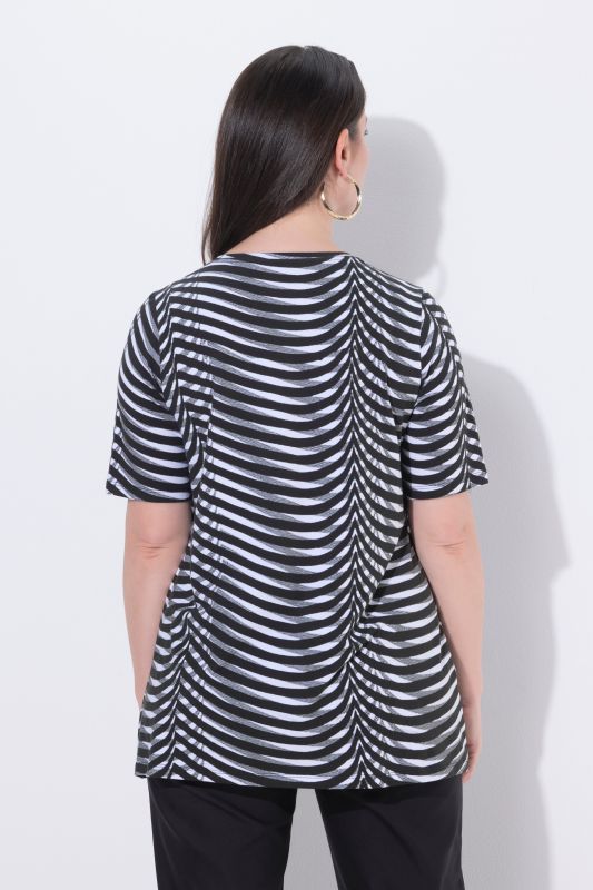Illusion Striped Pima Cotton Tee