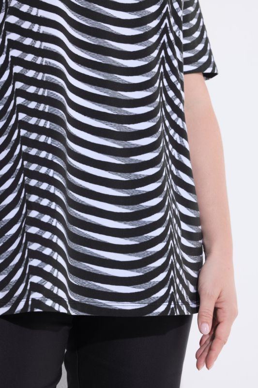 Illusion Striped Pima Cotton Tee