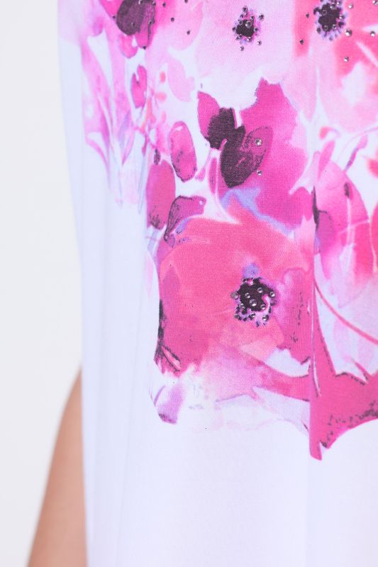 Тениска с графичен принт на цветя