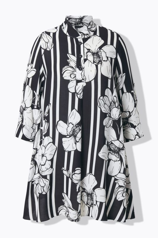 Magnolia Print Tunic Blouse