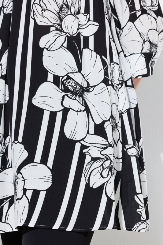 Magnolia Print Tunic Blouse