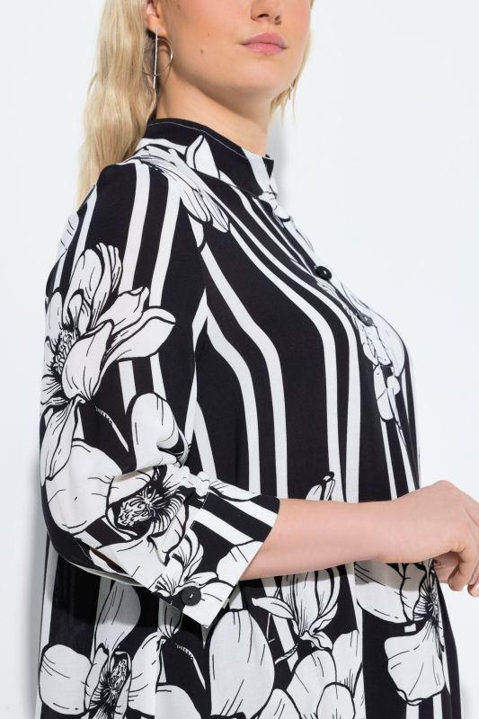 Magnolia Print Tunic Blouse