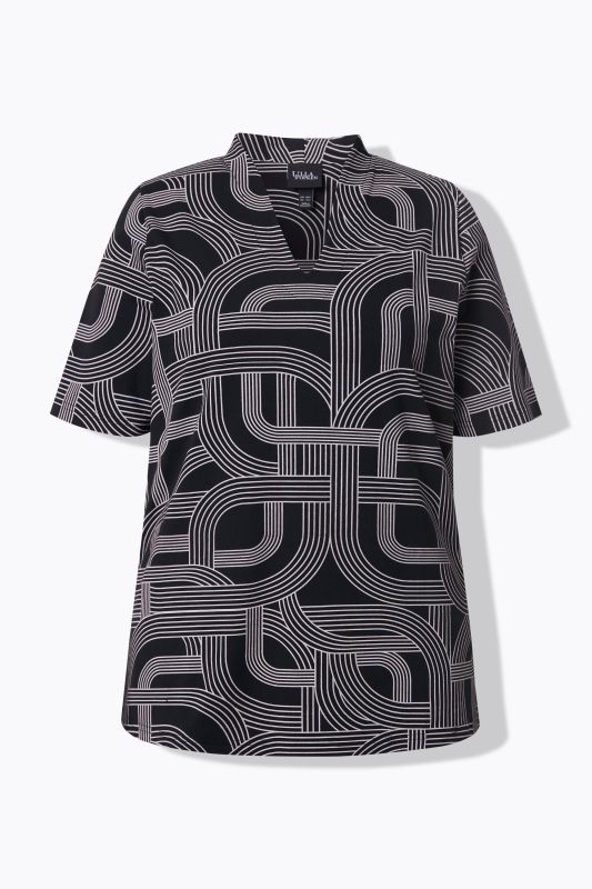 Тениска с геометричен мотив