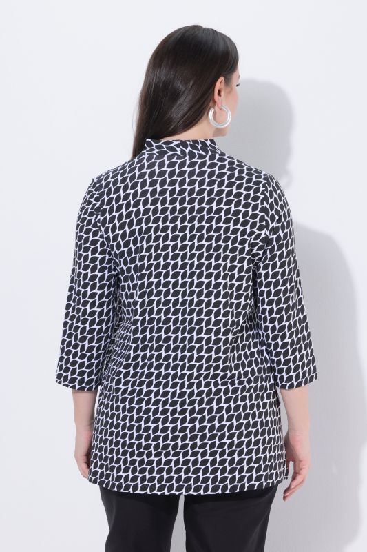 Graphic Leaf Print Pima Cotton Tee