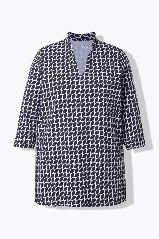 Graphic Leaf Print Pima Cotton Tee