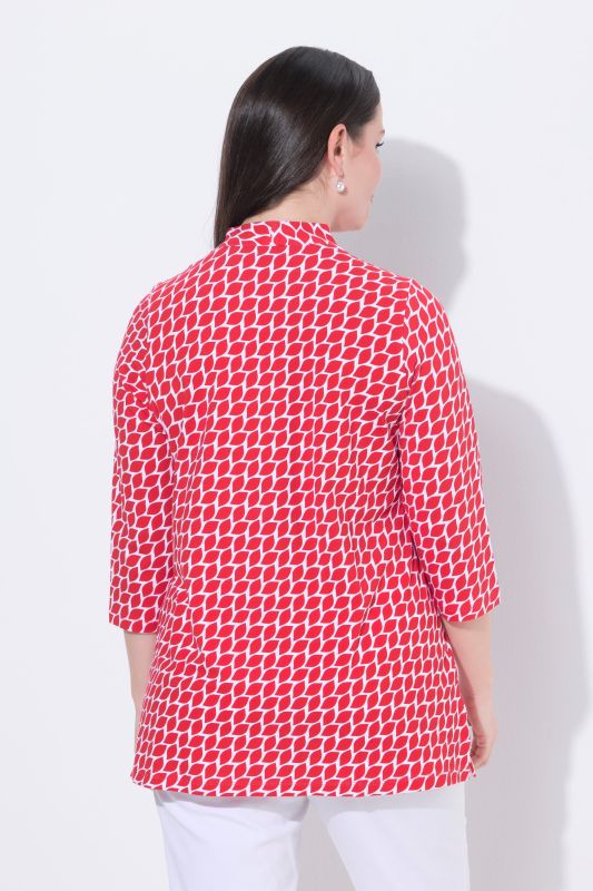 Graphic Leaf Print Pima Cotton Tee