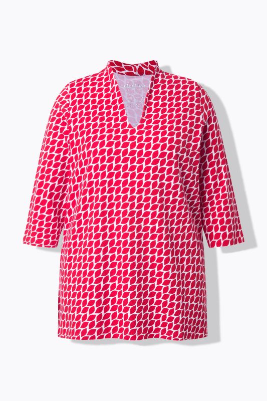 Graphic Leaf Print Pima Cotton Tee