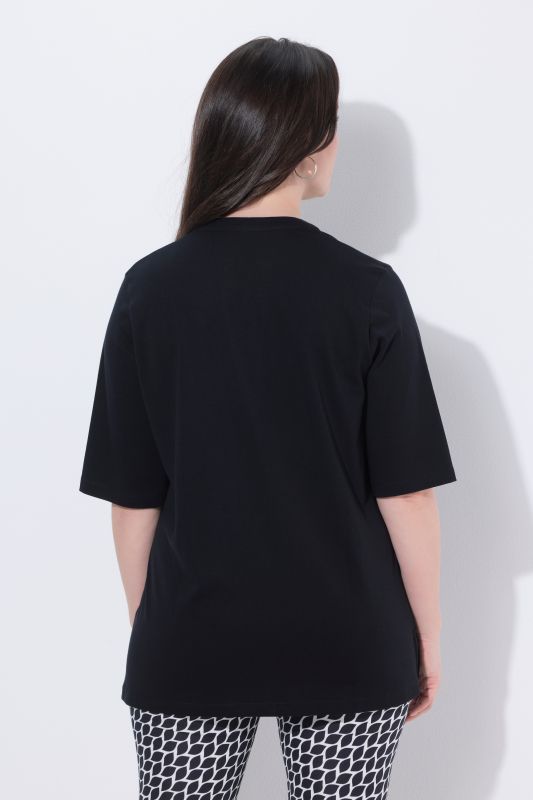 Rhinestone Neckline Pima Cotton Tee