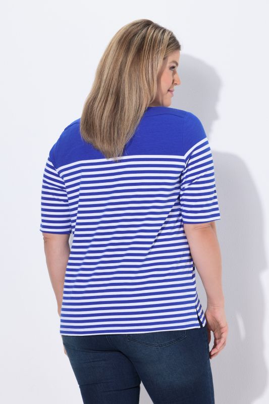 Breton Stripe Short Sleeve Boat Neck Tee