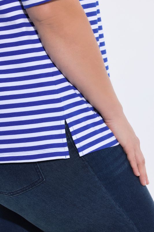 Breton Stripe Short Sleeve Boat Neck Tee